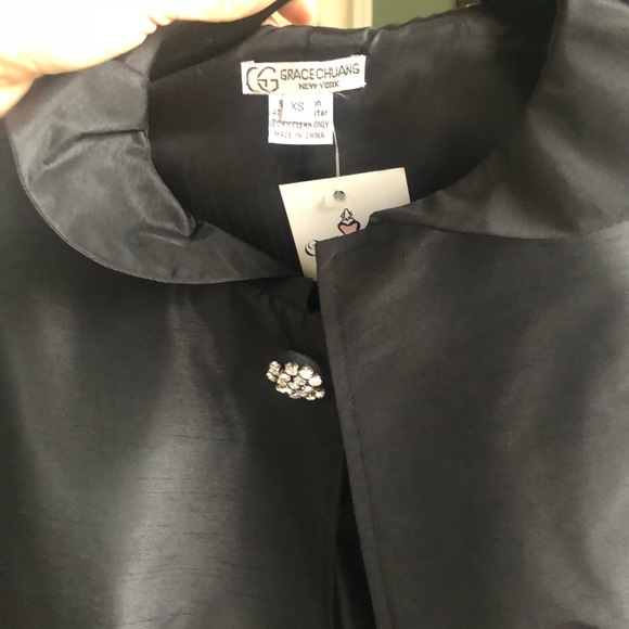 Grace Chaing Rhinestone Button Jacket - Picture 3 of 3